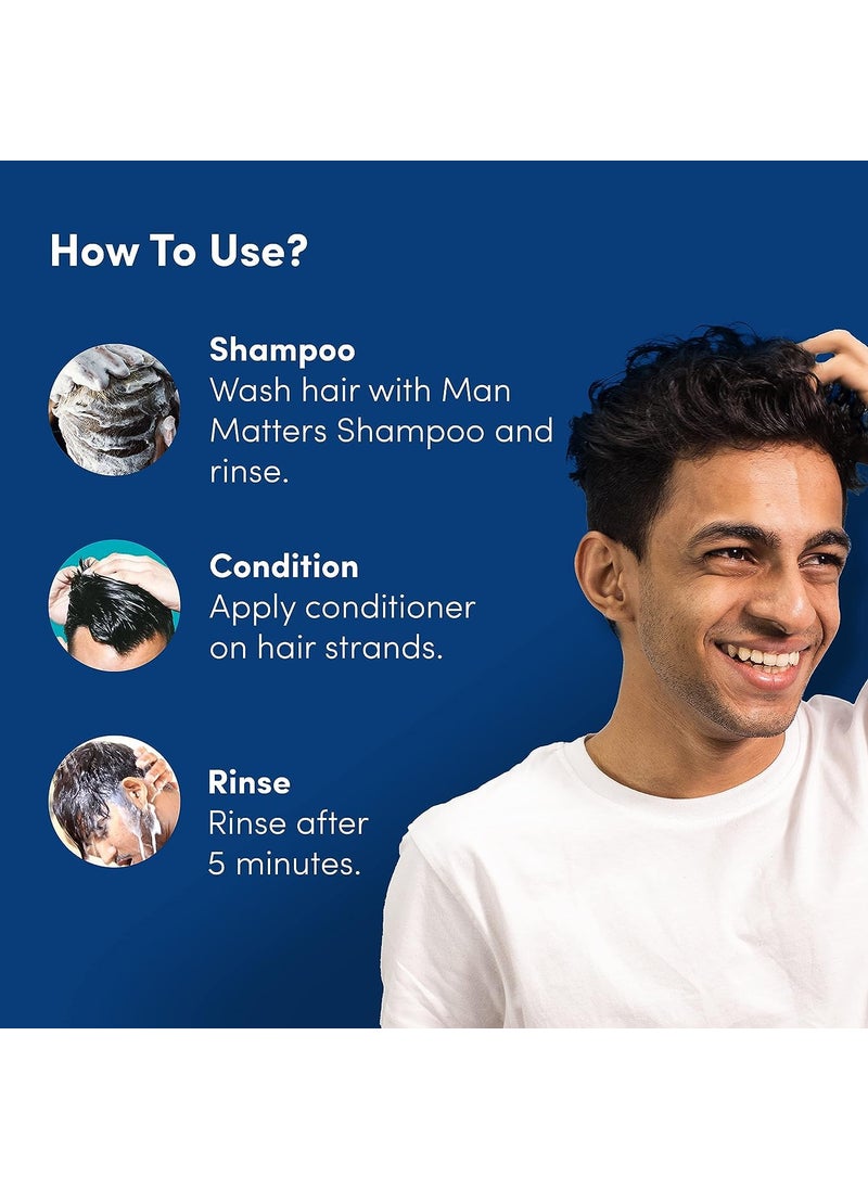 Man Matters Man Matters Daily Use AntiDandruff Kit  Dandruff Removal Lotion Daily Use AntiDandruff Shampoo  Conditioner 350ml  Targets Dandruff  Relieves Scalp Irritation  - Image 5