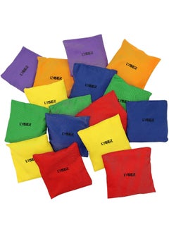 LYGER BY ABNASHI LYGER Set of 50 Bean Bags for Tossing 47 x 47 Party Game Supplies for Kids Adults Multicolor Play and Learn equipments 