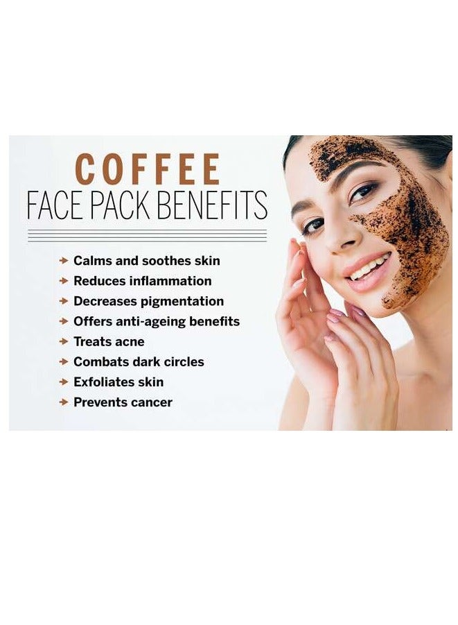 TONISABERY Coffee Facial Mask Powder Peel Off Face Mask Refill and Lock Water Moisturizing Skin Coffee Astringent Pores Cool Oil Control Tighten Pores and Repair Redness and Dry Itching 20g - Image 2