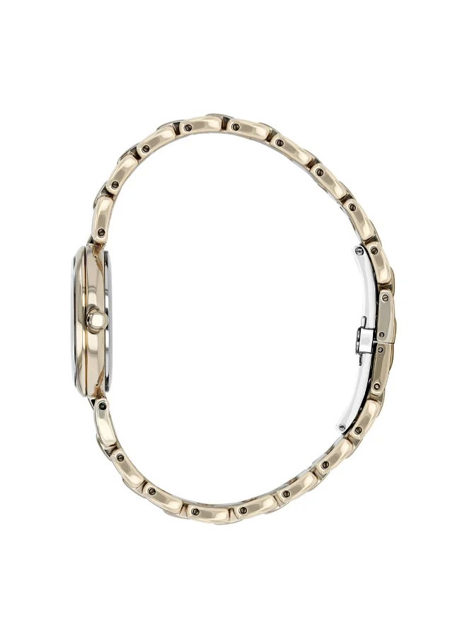 سيتيزن Women's Stainless Steel Strap with Rose Gold Plating CITIZEN L Watch EM0533-82Y - 28.7 mm