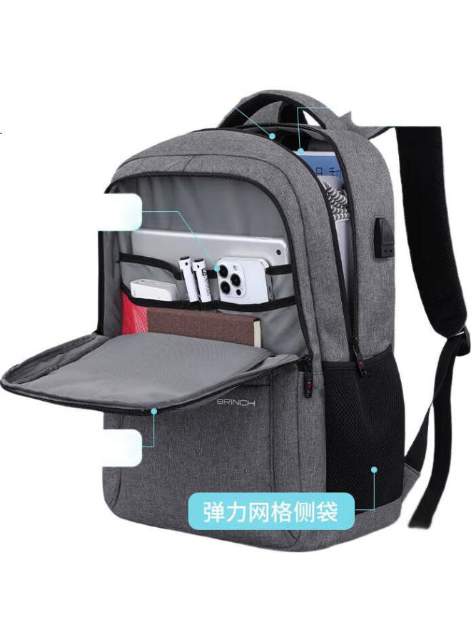 Brinch Laptop Backpack 15.6/16 Inch Shockproof Water-Resistant Business Commute Travel Large Capacity - Image 2