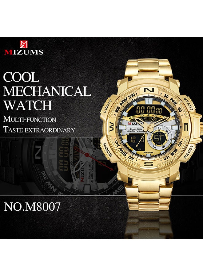 NIBEMINENT unisex Metal Analog+Digital Wrist Watch J4373-1 - Image 2