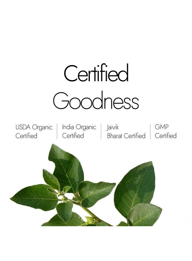 Kapiva مسحوق أشواغاندا العضوي من كابيفا 100 جرام (عبوة من 2) | معتمد من جايفيك بهارات و USDA | يدير التوتر ويحسن القدرة على التحمل - Image 4