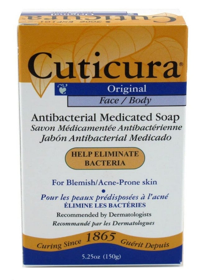 cuticura Deep Cleansing Face And Body Soap Antibacterial Medicated Original Deep Cleansing Bar Soap For Blemishprone Skin 5.25 Oz (Pack Of 6) - Image 3
