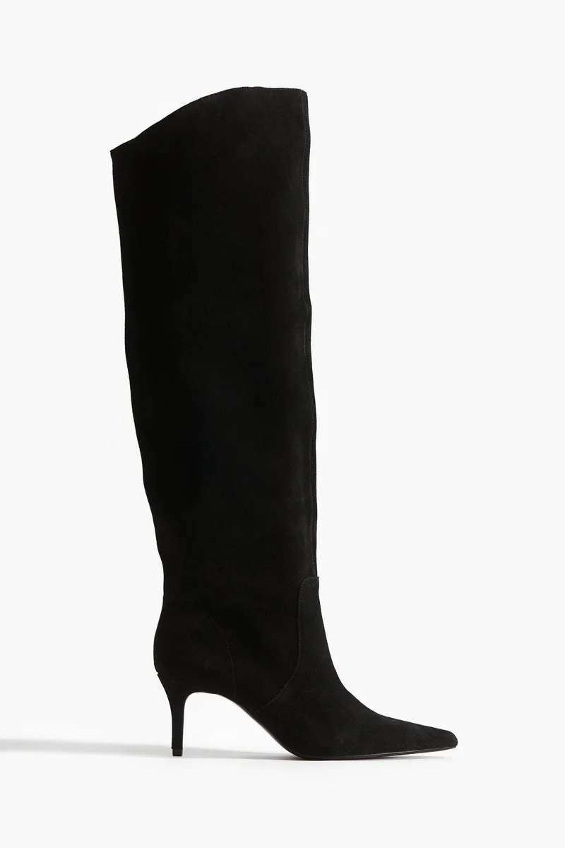H&M Knee-high suede boots