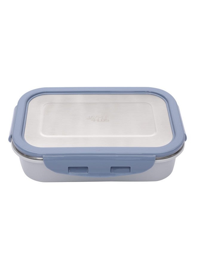 Jaypee Plus Stainless Steel Lunch Box Captainsteel Blue, 500 ml, Suitable for School, Offices and picnics,Microwave Safe - Image 1