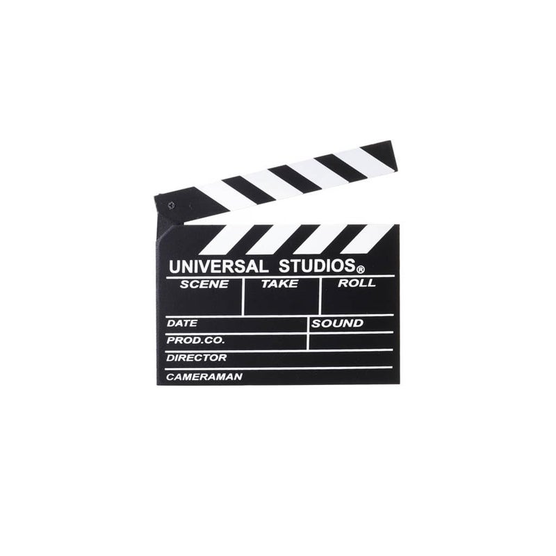 EAZYWAGON Wooden Director’s Clap Board Showpiece with Stand - Large 20x17 cm | Black & White Movie Clap Board | Unique Tabletop Gift for Bollywood & Hollywood Lovers | Ideal Film Prop - Image 1