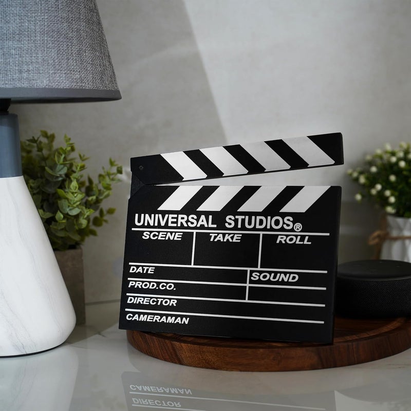 EAZYWAGON Wooden Director’s Clap Board Showpiece with Stand - Large 20x17 cm | Black & White Movie Clap Board | Unique Tabletop Gift for Bollywood & Hollywood Lovers | Ideal Film Prop - Image 4