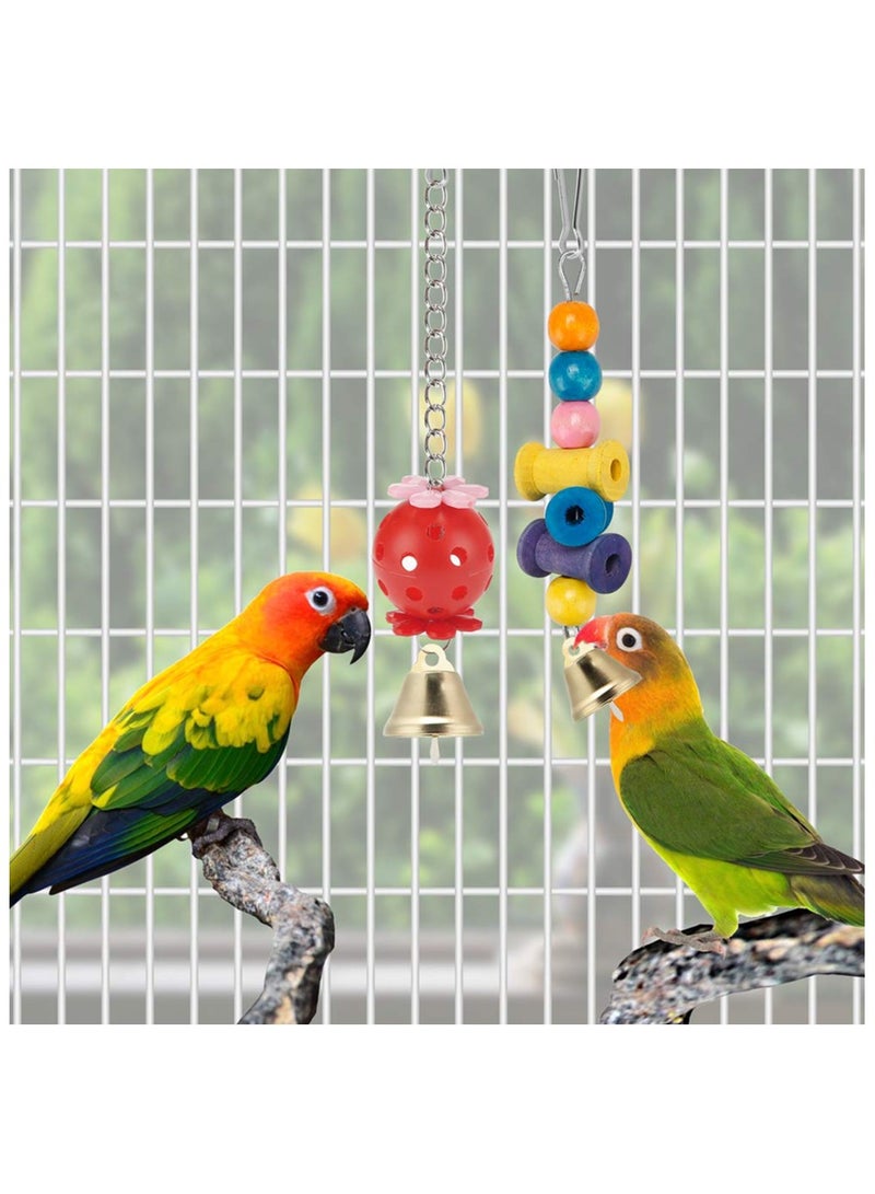 ألعاب طيور الببغاء والكوكتيل، قفص ببغاوات، أرجوحة، سلالم تسلق، مجثم خشبي، لعبة مضغ للببغاوات، الكونيور، طيور الحب، البادجي - Image 2
