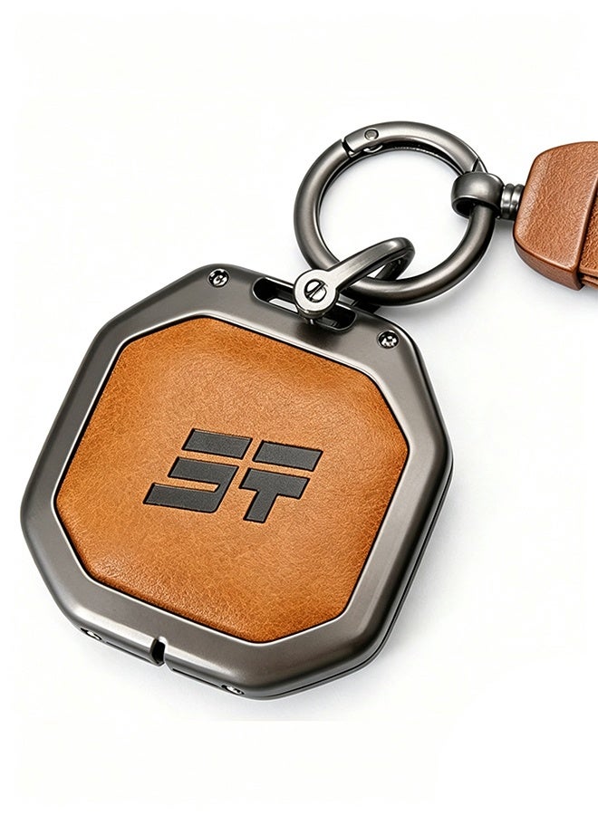JETOUR Car Zinc Ally Leather Key Case For Chery Jetour Traveller 2025 Jetour T2 T1 Key Full Cover Holder Chain Interior Accessories - Image 4