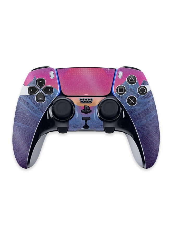 MIGHTY SKINS Mightyskins Glossy Glitter Skin Compatible With Ps5 Dualsense Edge Controller Synthwave Drive | Protective Durable High Gloss Glitter Finish | Easy To Apply & Change Styles | Made In The Usa - Image 1