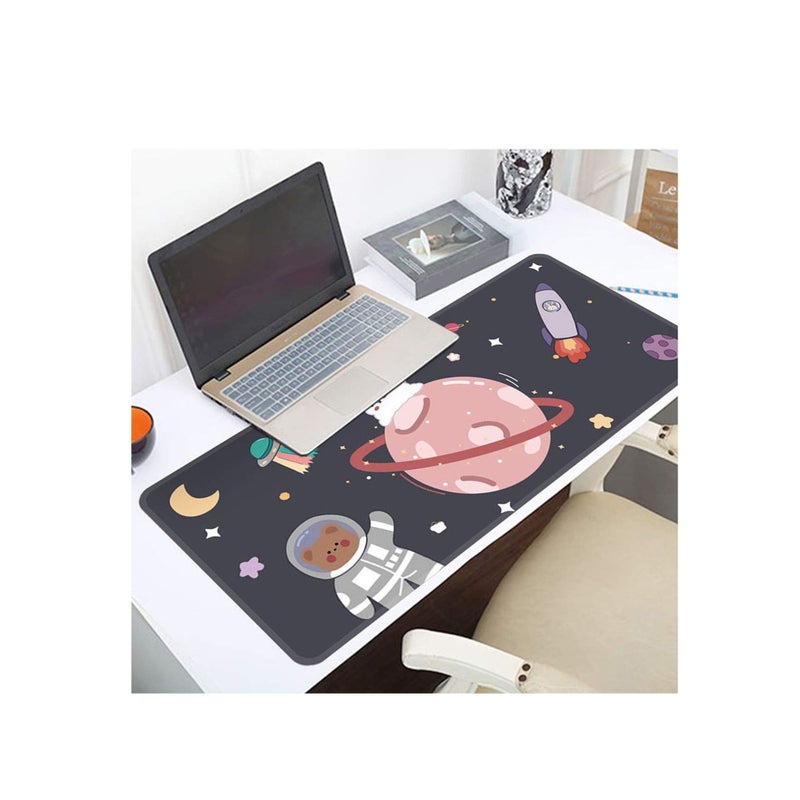 Barakah Kawaii Desk Mat, Mouse Pad,Large Gaming Desk Mouse mat Cartoons Keyboard Pad,Laptop Desk Mat for Gaming, Writing, or Home Office Work 32 x 12 in - Image 4
