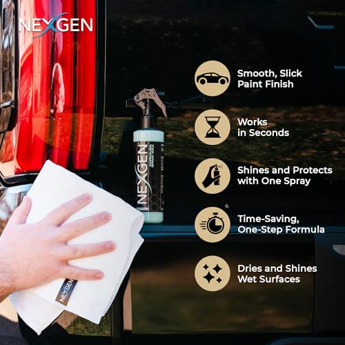 Nexgen Carnauba Spray Car Wax (8oz) - Nano-Polymers & Brazilian Carnauba for UV Defense & Wet-Look Gloss - Instant Car Detailing - Car Cleaning Supplies - Spray wax for Cars, Trucks & More - Image 4