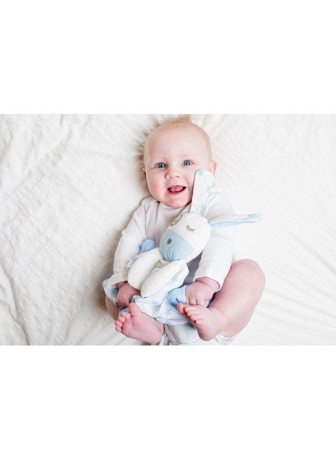 lulujo Baby - Muslin Lovey Toy Blue Puppy - Image 1