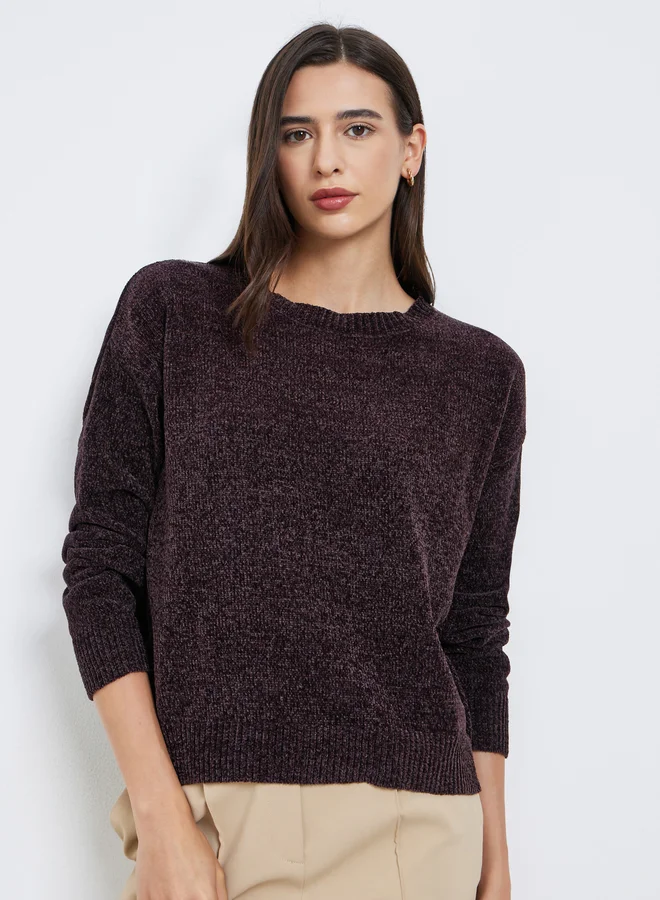Styli Brown Regular Fit Sweater