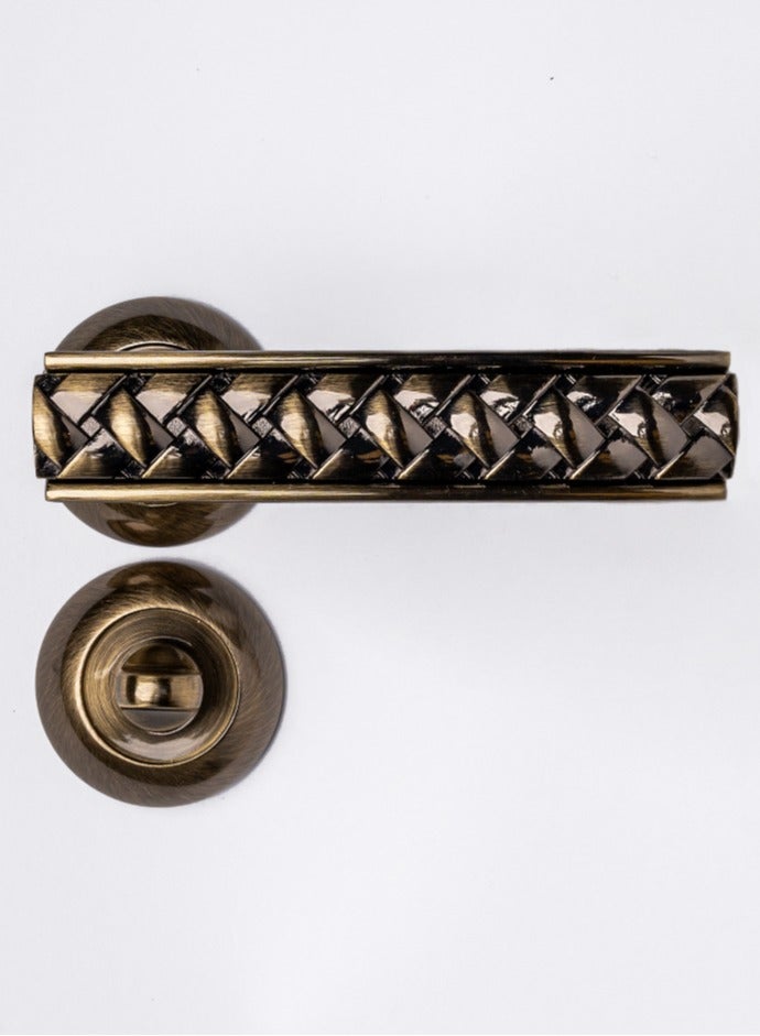 Siag Rosetta Bathroom Door Handle Q05-129B  - Image 1