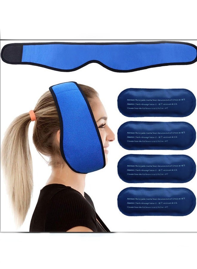 Jaw Ice Head of the Head Hot and Cold Face Ice Packs Facial Swelling and Pain Gel Cloth Cover Toothache Pain Mask - Image 1