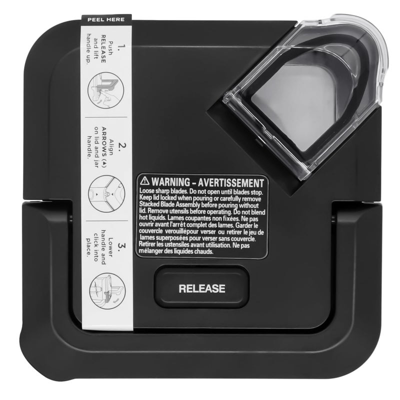 WARDFYT Locking Lid Replacement Compatible with Ninja BL610 BN751 Blender 72oz XL Pitchers New Model, Replacement Newer Square Top Cover for Ninja 72 OZ Pitcher BL642 BL710WM BN701 BN800 BN801 CO610B - Image 1
