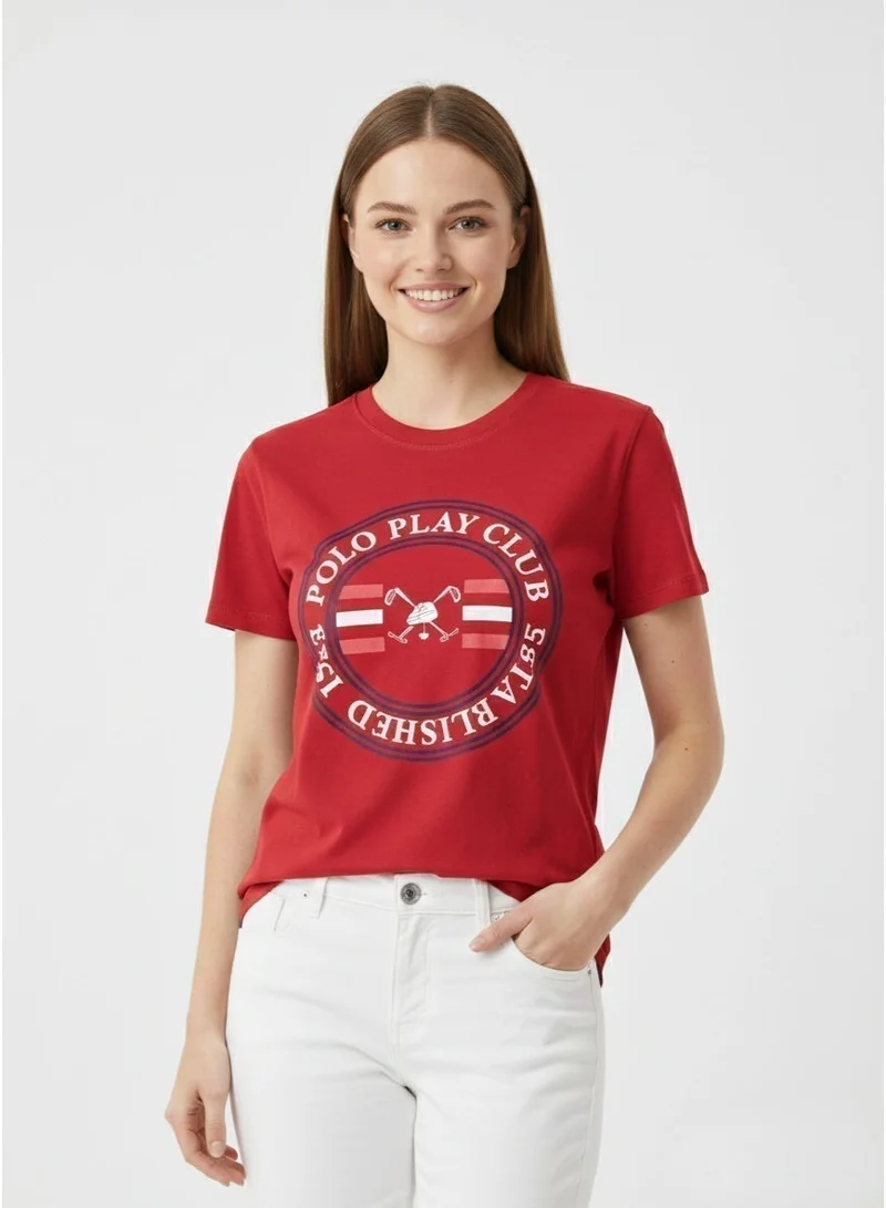Polo Play Girls Graphic T-shirt -RED