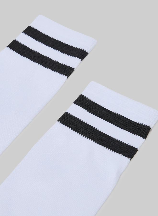 Styli Teen Boys Striped Cuff High Cotton Socks - Image 2