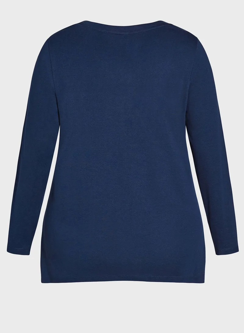 city chic V-Neck Top