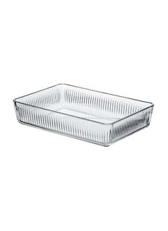 Borcam Borcam Rectangular Glass Baking Tray, 3000 Ml Capacity, 64 Mm Height, 306X209 Mm Diameter - Clear  - Image 1