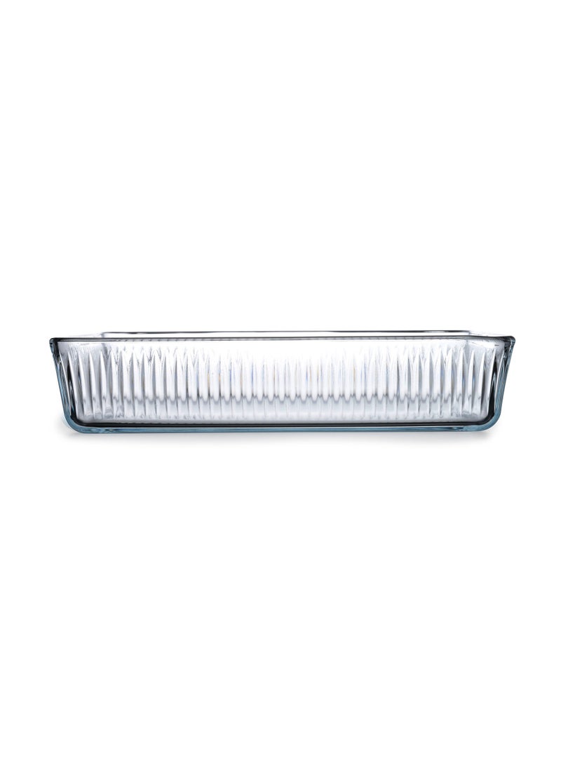 Borcam Borcam Rectangular Glass Baking Tray, 3000 Ml Capacity, 64 Mm Height, 306X209 Mm Diameter - Clear - Image 2