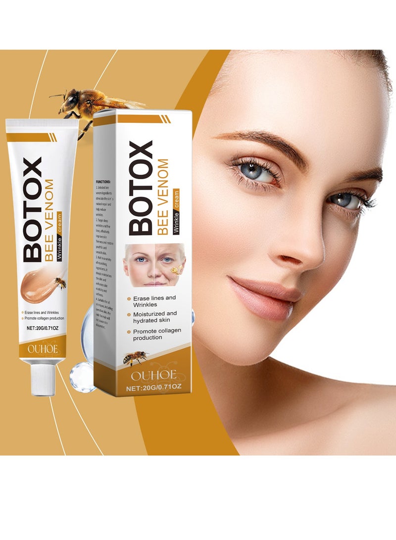 أوهو كريم التجاعيد بسم النحل من بوتوكس، كريم شد البشرة Luxelift، مصل تجديد البشرة لجميع أنواع البشرة - Image 1