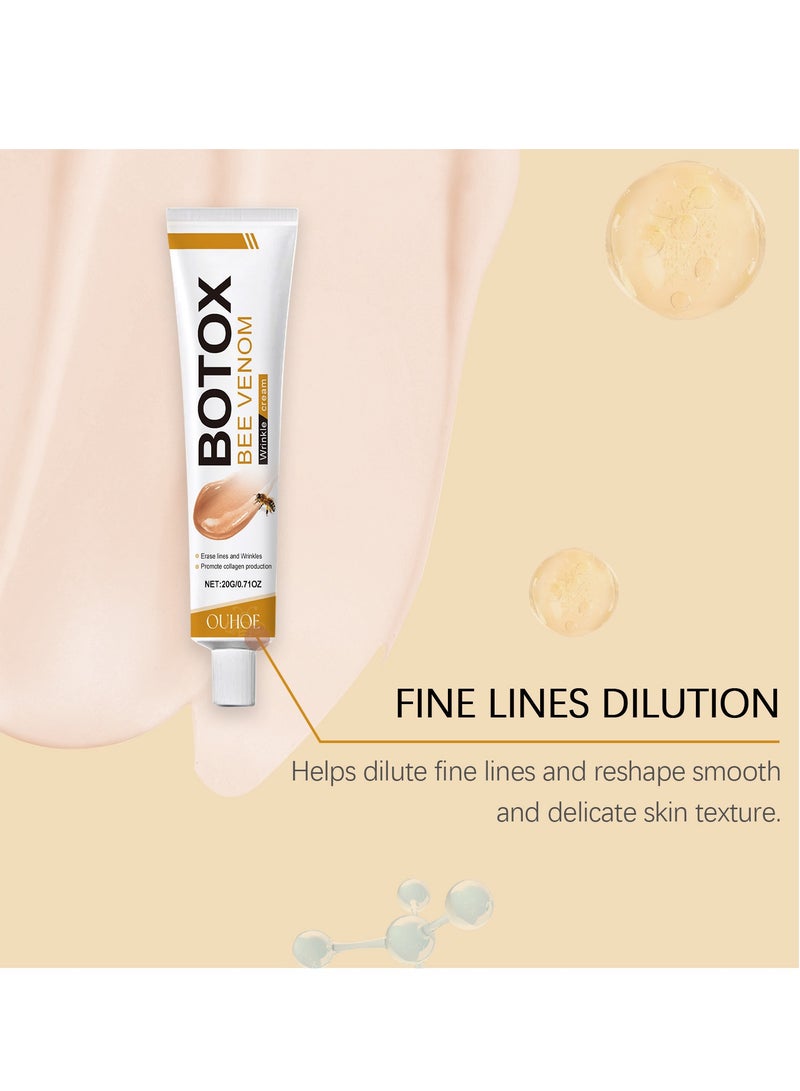 أوهو كريم التجاعيد بسم النحل من بوتوكس، كريم شد البشرة Luxelift، مصل تجديد البشرة لجميع أنواع البشرة - Image 5