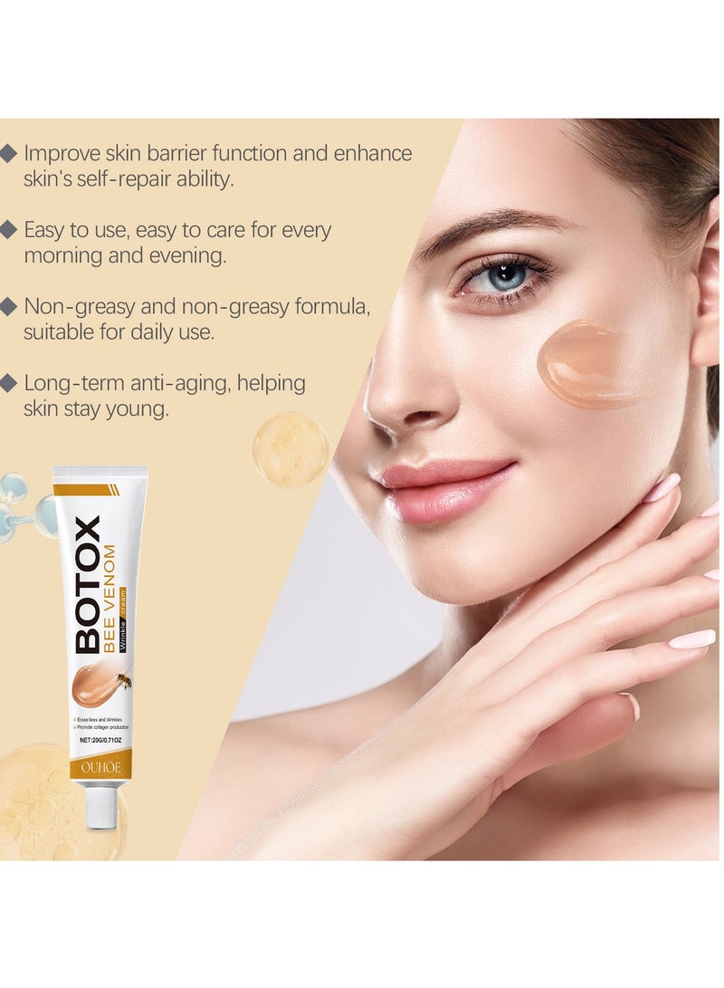 أوهو كريم التجاعيد بسم النحل من بوتوكس، كريم شد البشرة Luxelift، مصل تجديد البشرة لجميع أنواع البشرة - Image 2