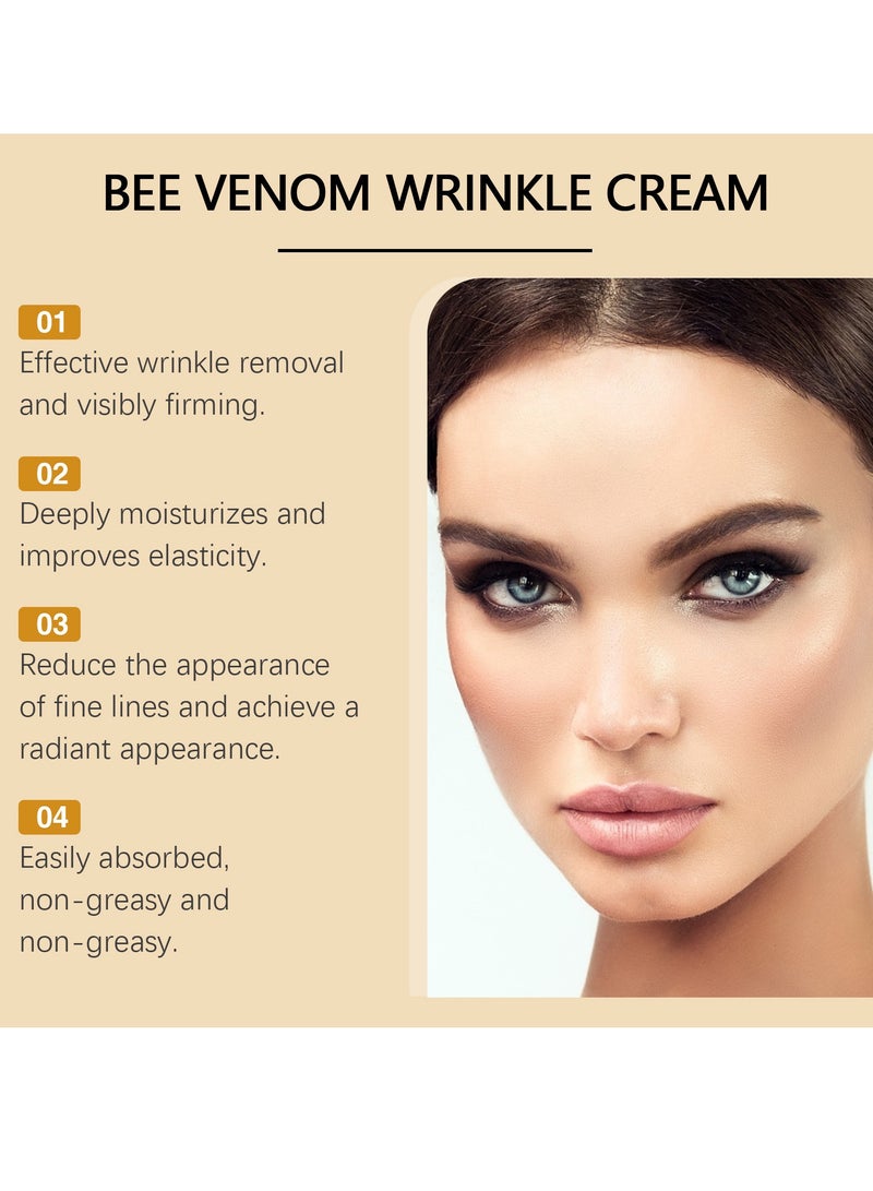 أوهو كريم التجاعيد بسم النحل من بوتوكس، كريم شد البشرة Luxelift، مصل تجديد البشرة لجميع أنواع البشرة - Image 3