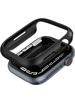 Spigen غطاء حماية رفيع مناسب لساعة Apple Watch Series 9/8/7 (45 ملم) - أسود  - Image 1