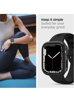 Spigen غطاء حماية رفيع مناسب لساعة Apple Watch Series 9/8/7 (45 ملم) - أسود  - Image 4