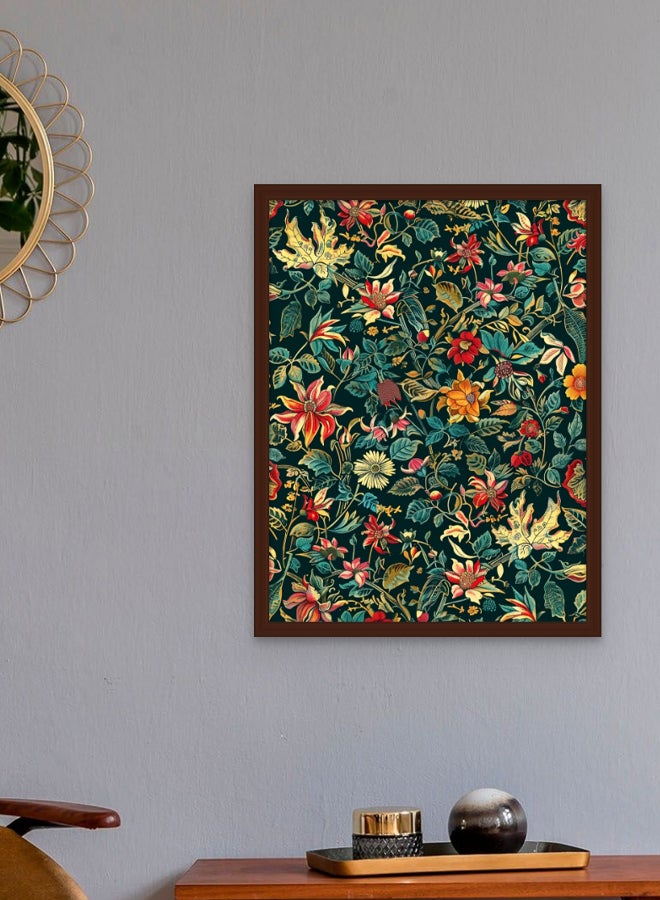 Art Decor Art Decor Exotic Victorian Floral Tapestry Fine Art Colorful Wall Art Framed Fine Art Wall Décor for Living Room Dining Room Bedroom Hallways Gifting - Image 2