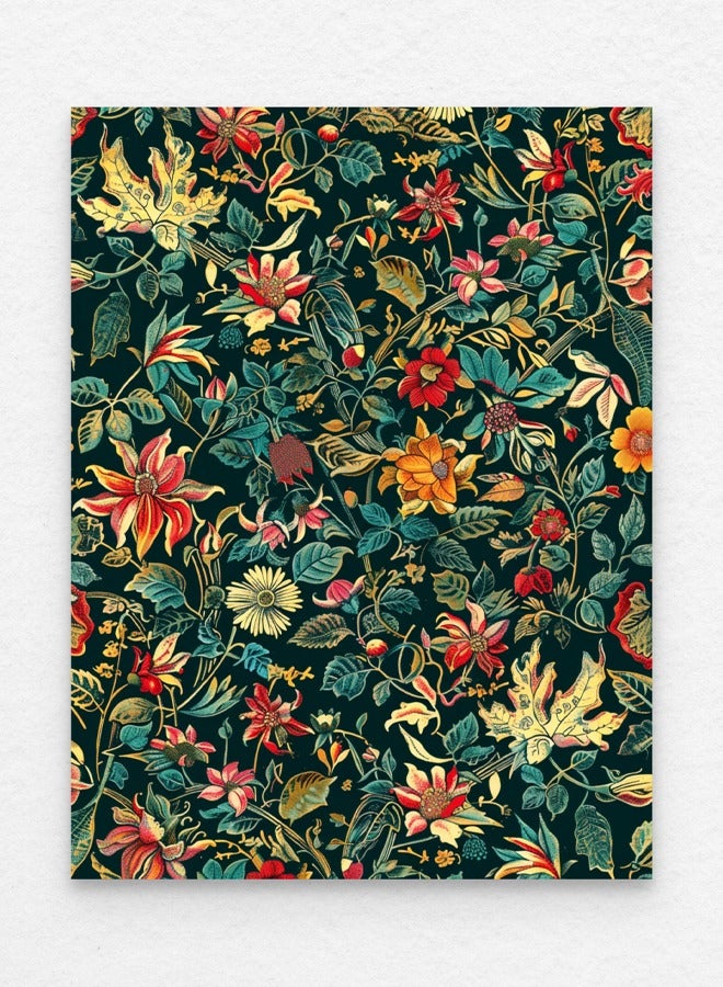 Art Decor Art Decor Exotic Victorian Floral Tapestry Fine Art Colorful Wall Art Framed Fine Art Wall Décor for Living Room Dining Room Bedroom Hallways Gifting - Image 3