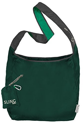 ChicoBag rePETe Crossbody Sling with Carabiner Clip | Recycled Crossbody Bag | Eco Friendly | Green Coral - Image 4