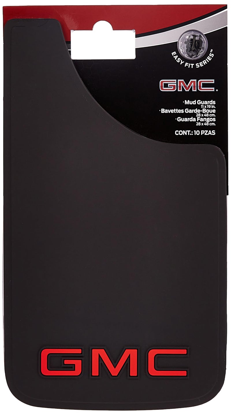 Plasticolor 000545R01 GMC Logo Easy Fit Mud Guard -19 x 11 inch -Set of 2 - Image 3
