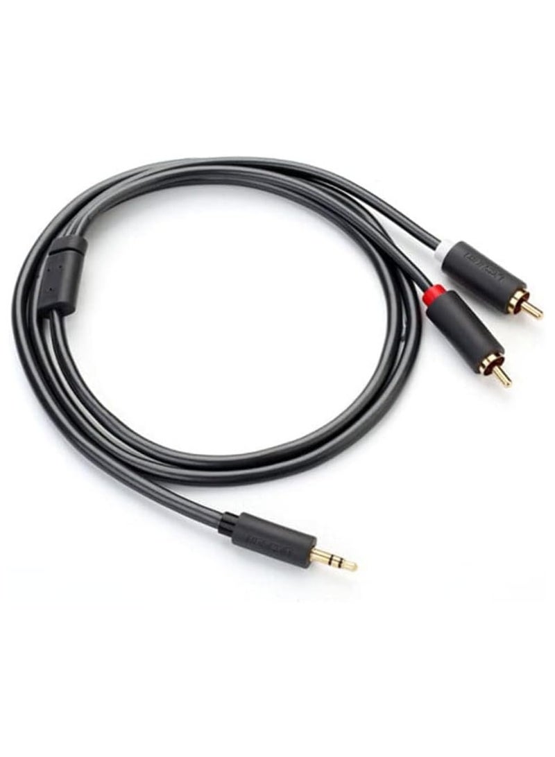 UGREEN 3.5mm Male to 2 RCA Male Audio Cable 3m (Gray) - Image 3