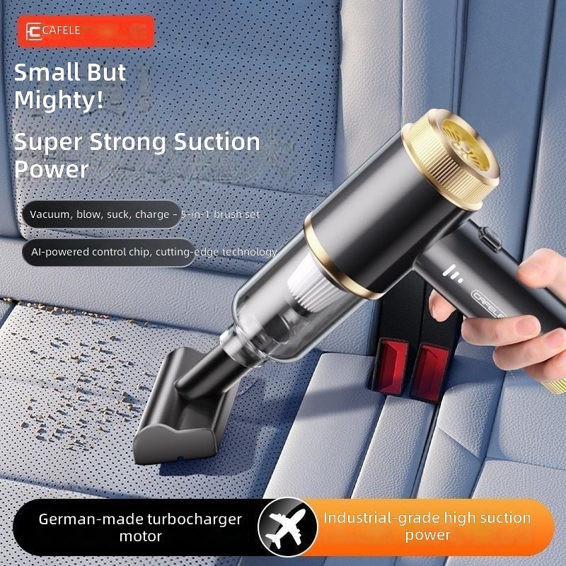 Cafele Car Vacuum Cleaner - Powerful Cordless Handheld with Blowing Function, Dual Use for Car & Home - Image 2
