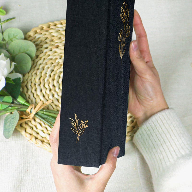 Holoary Photo Album 4x6 300 Photos, 300 Pockets 4â€x6â€ Picture Album, Linen Fabric Cover Big Picture Book for Photos with Writing Area, 4x6 Photo Albums for Family Weddings Travel Memories(Black) - Image 4