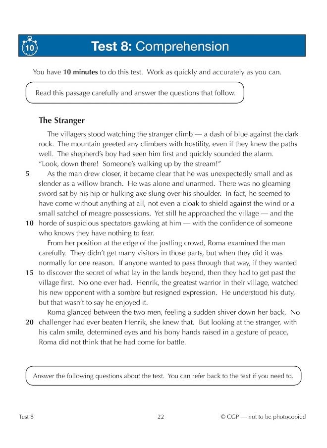 11+ GL 10-Minute Tests: English - Ages 9-10 (with Online Edition)  - Image 4