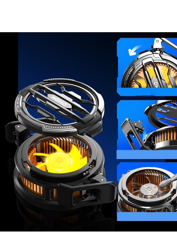 Generic Magnetic Mobile Phone Cooler, Mobile Phone Cooling Fan with Semiconductor Cooling Chip, Mobile Phone Radiator with Temperature Display of Mobile Phone Games, Tiktok Live  - Image 4