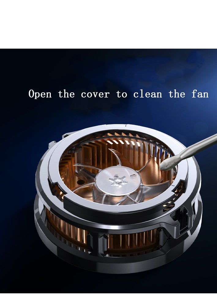 Generic - Magnetic Mobile Phone Cooler, Mobile Phone Cooling Fan with Semiconductor Cooling Chip, Mobile Phone Radiator with Temperature Display of Mobile Phone Games, Tiktok Live - Image 1