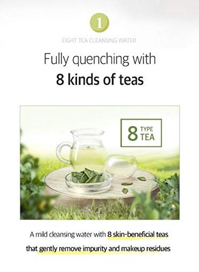 BOM Eight Tea Cleansing Water Makeup Remove Cleansing Water with Tea Extract Soothing Moisturizing Finish for Dry and Sensitive Skin 500mL / 16.9 fl.oz - Image 4