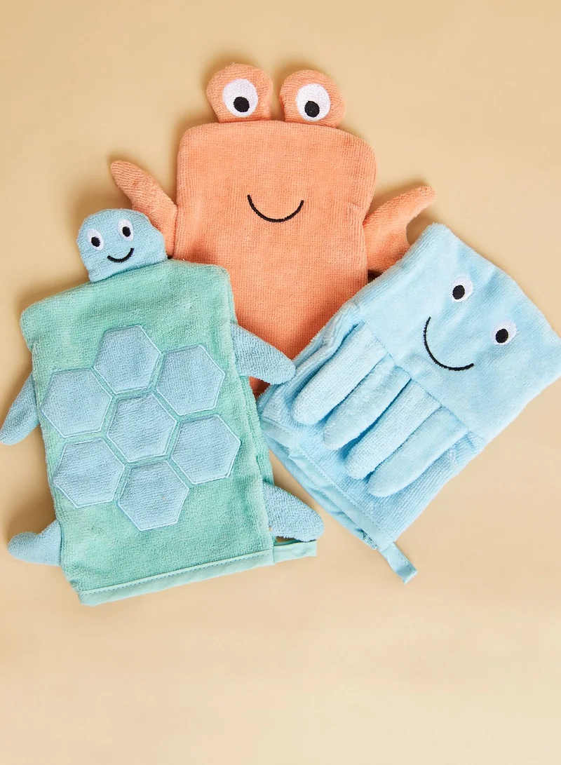 JoJo Maman Bebe Under The Sea Wash Mitts