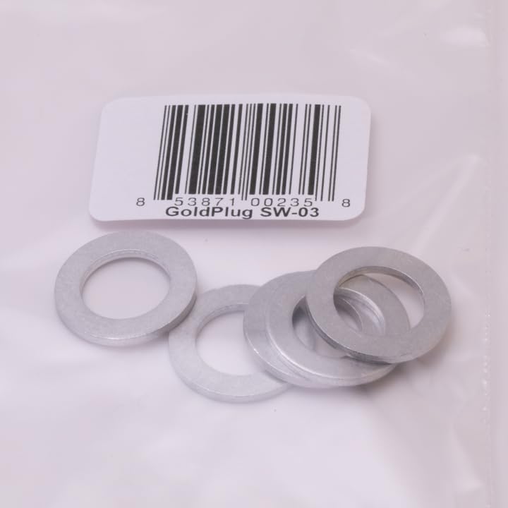 GoldPlug SW-03, Made in USA,12mm Aluminum Crush Washer, 5-Pack - Fits with MP-01/MP-01T/AP-03 and Other 12mm Plugs - Image 2