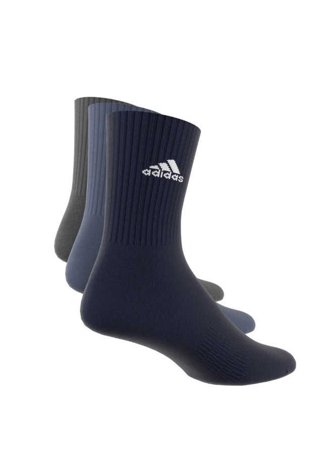 Adidas cushioned sportswear 3 pair pack unisex crew socks - Image 4