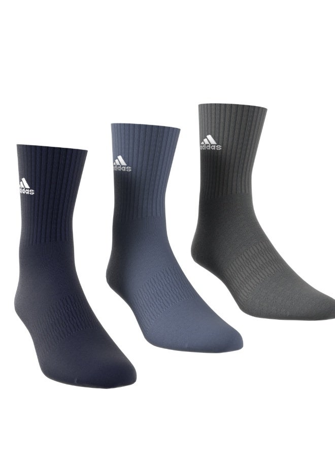 Adidas cushioned sportswear 3 pair pack unisex crew socks - Image 2