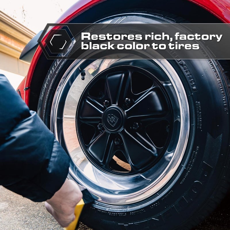 BlackLine Car Care - Blackout Trim and Tire Dressing for Plastic, Rubber, Vinyl, and Tires Safe for Cars, Trucks, SUVs & More - 16 fl OZ - Image 5