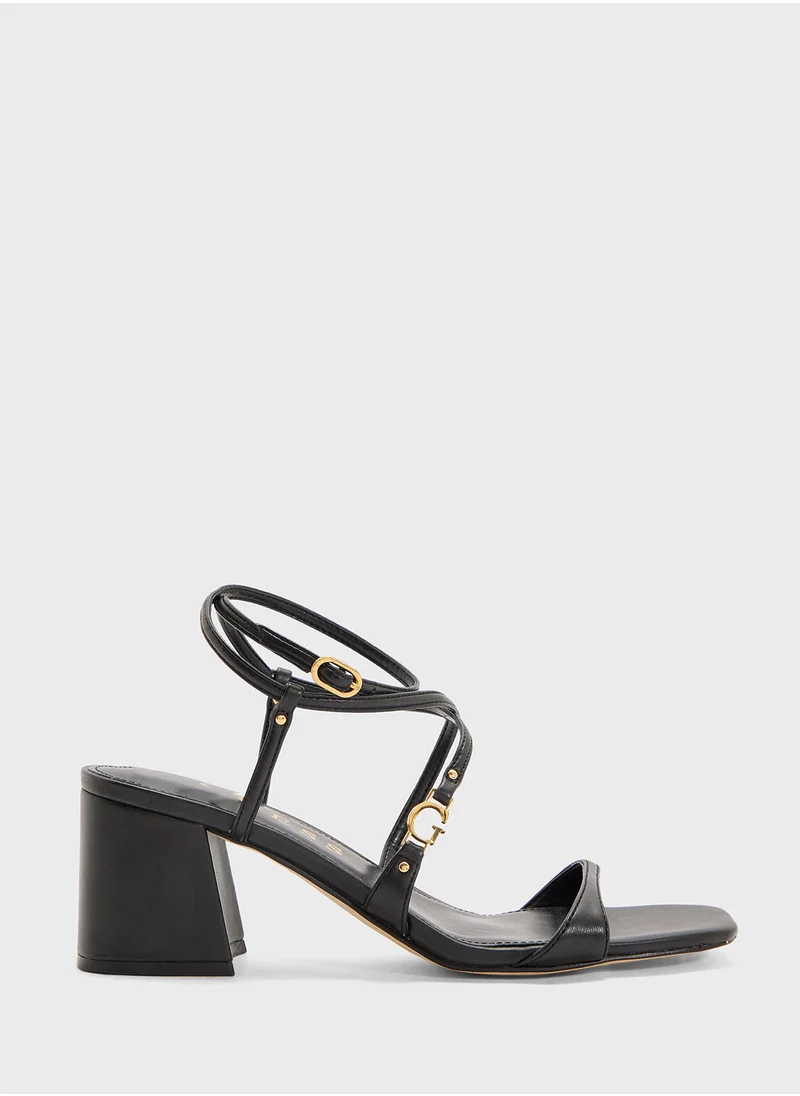 GUESS Ankle Strap High Heel Sandals